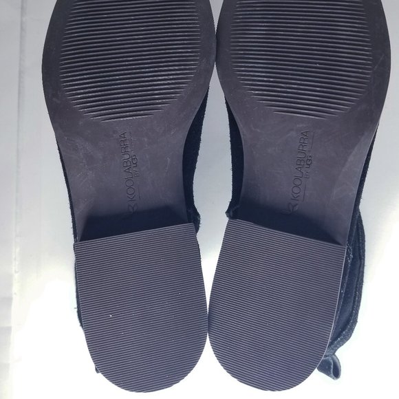 SOLD Koolaburra Ugg Black Suede Ankle Boots Size 7 - Picture 10 of 11